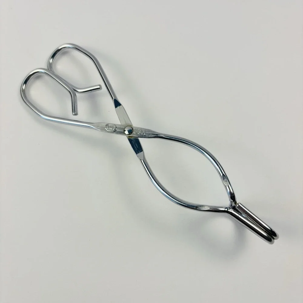 Vintage Ekco USA Metal Tongs 8